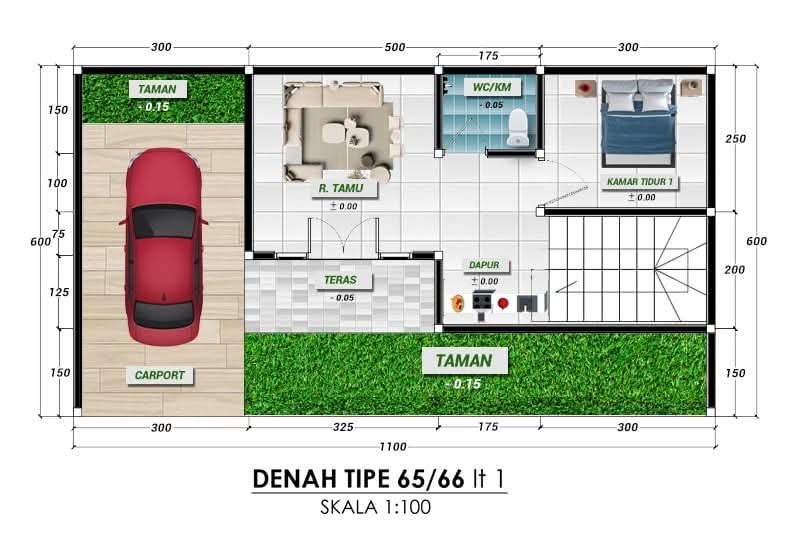 Rumah-Murah-Dau-Malang-2-lantai-500-jutaan
