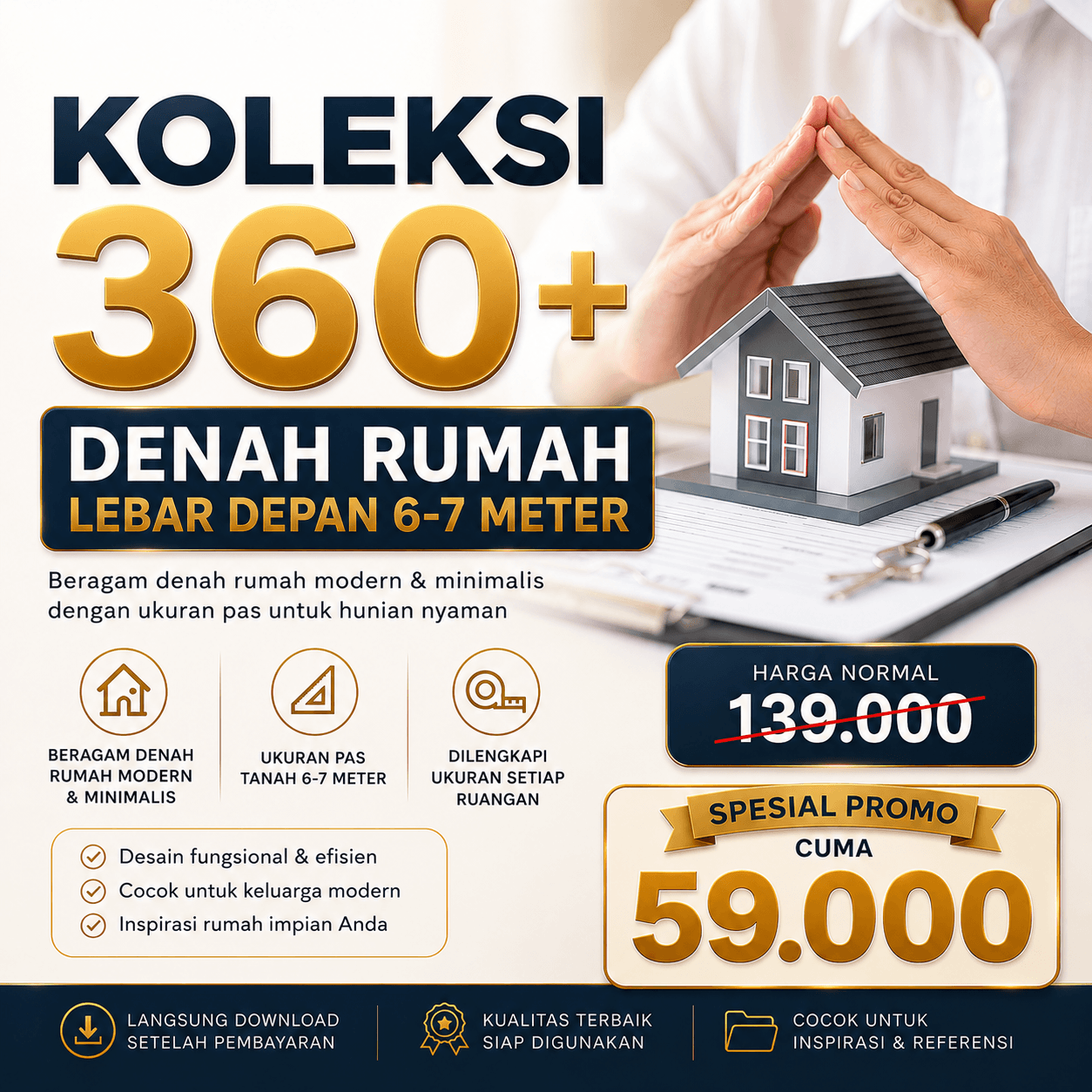 Read more about the article 360+ Koleksi Denah Rumah