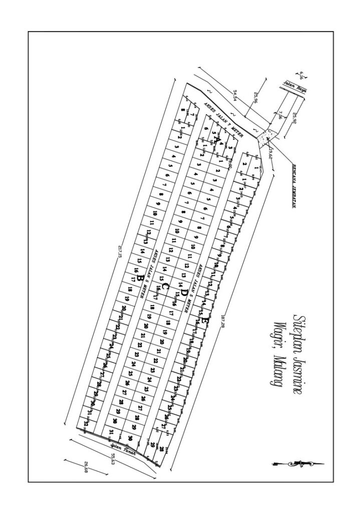 siteplan-tanah-kavling-jasmin-mendalanwangi-malang
