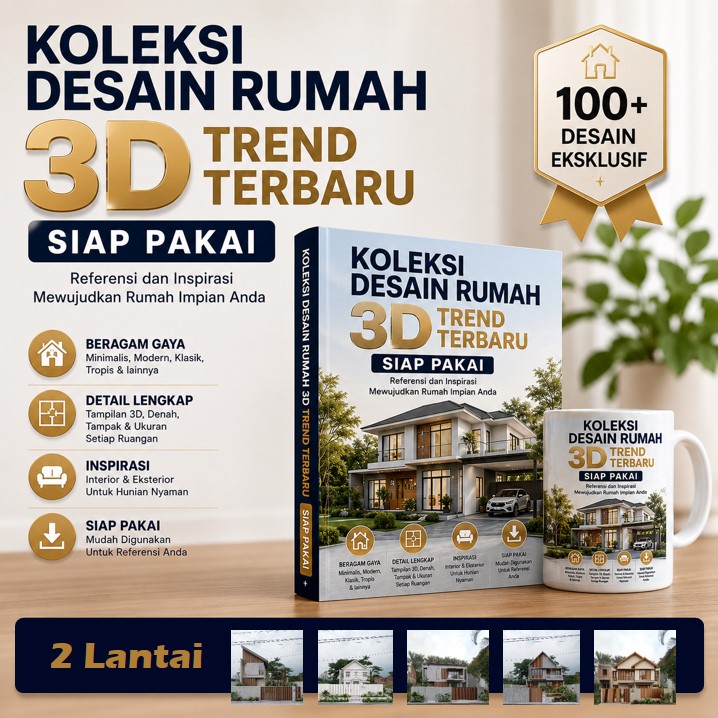 Read more about the article 100+ Koleksi Exclusive Desain 3D Rumah 2 Lantai Trend Terbaru